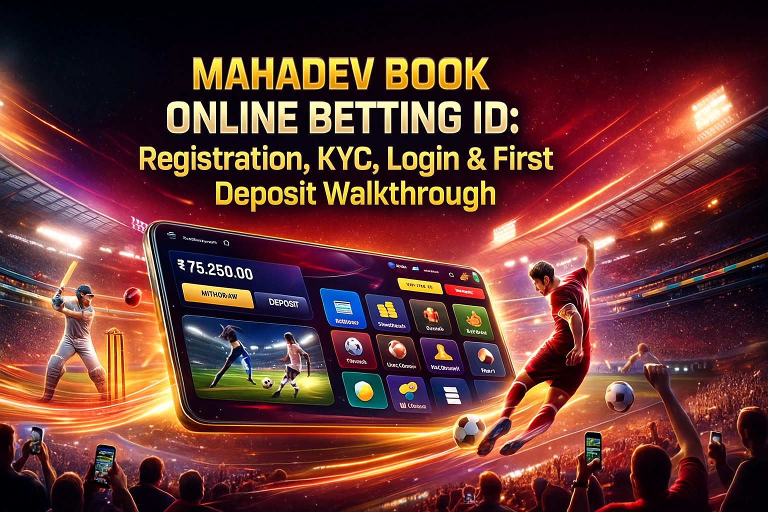 Read more about the article Mahadev Book Online Betting ID: Registration, KYC, Login & First Deposit Walkthrough