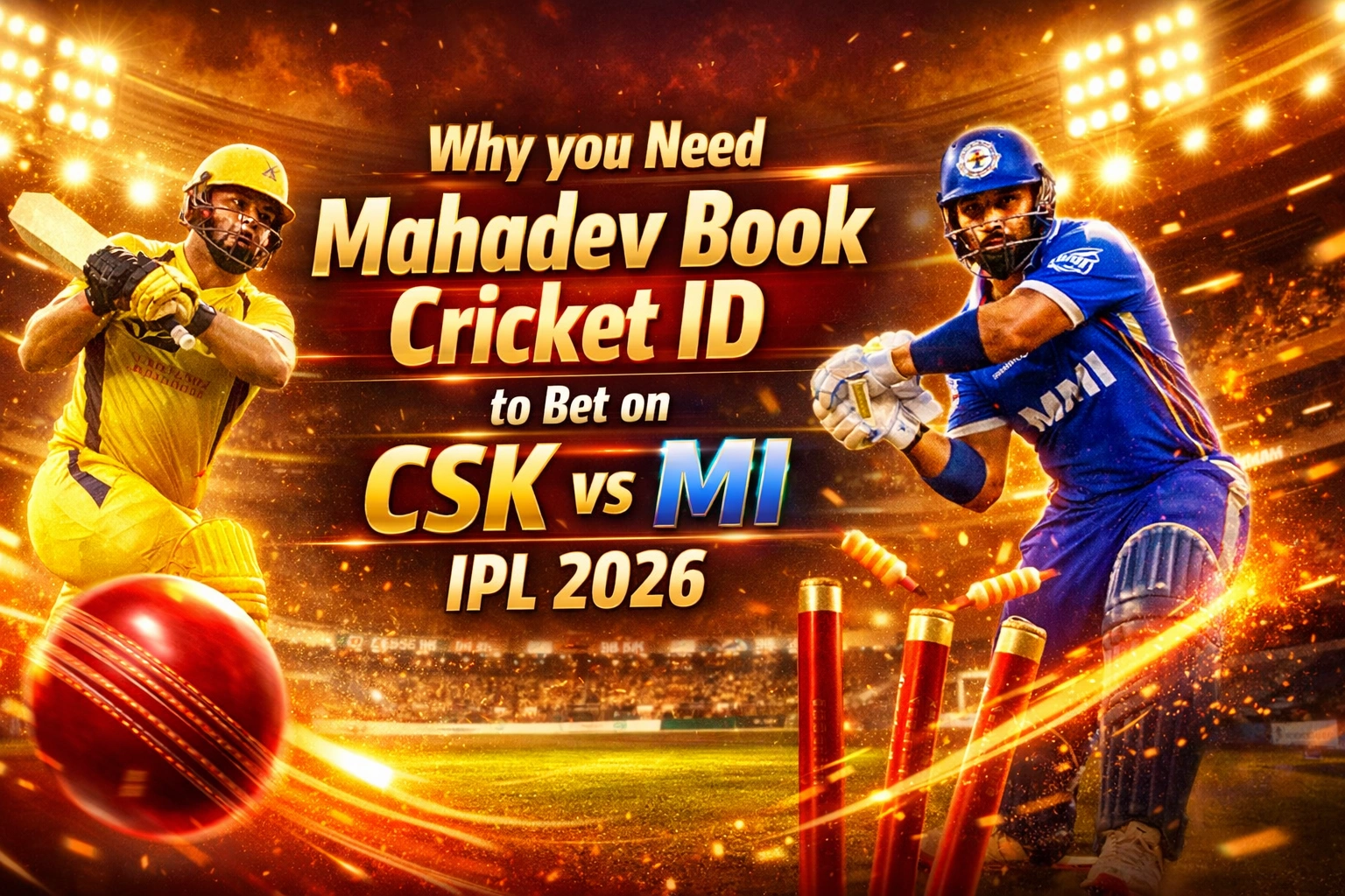 Why you Need Mahadev Book Cricket ID to Bet on CSK vs MI IPL 2026